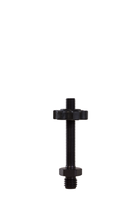 Prismenstab-Adapter, oben 5/8" Außengewinde, flexibel KH 65 mm bis KH 120 mm