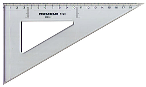 Zeichendreick 60°; 23 cm, Kunststoff