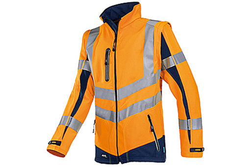 Warnschutz-Softshelljacke/-weste, leucht-orange / marine, M