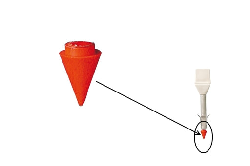 lose Kunststoffspitze für Rohrmarke