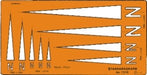 Nordpfeilschablone, 190 x 95 x 1.2 mm